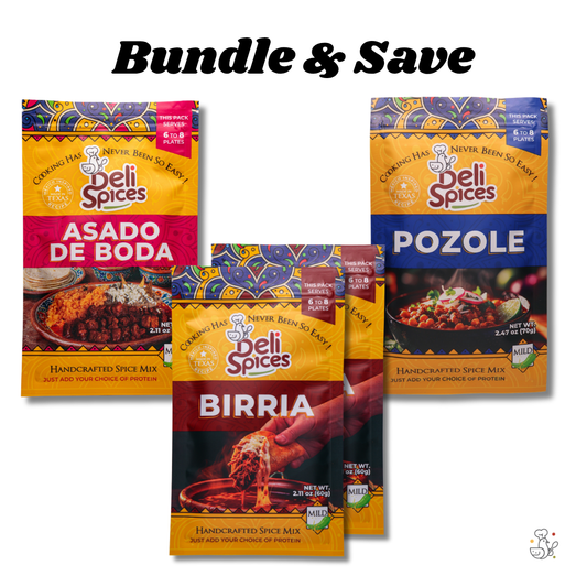 Birria Favorites Bundle (2x Birria, 1x Pozole, 1x Asado Spice Mix)