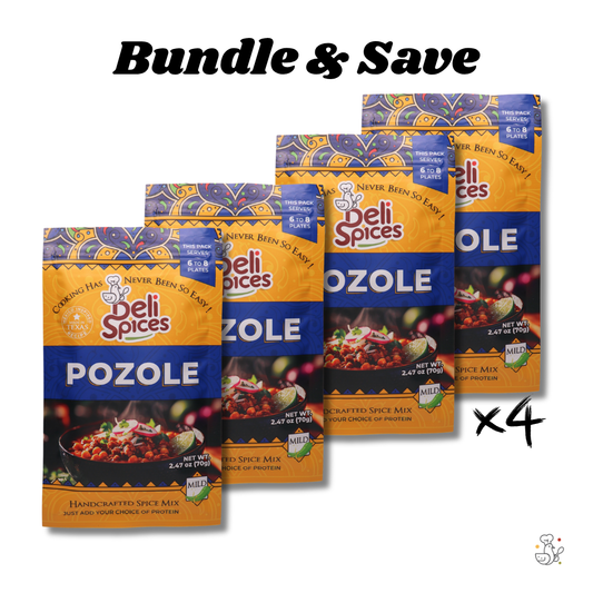 Pozole Lovers Bundle - 4 Pack Authentic Mexican Pozole Spice Mix